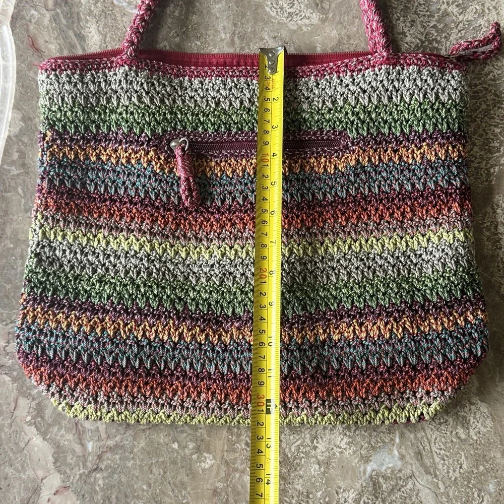 The Sak Crocheted Shoulder Hobo Bag Multicolor